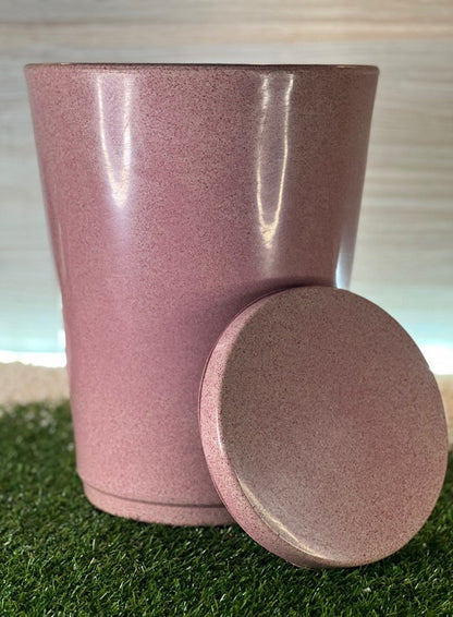 Vaso Coluna Liso Polietileno com Prato Coletor