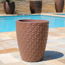 Vaso Coluna Diamante 41cm para Plantas Polietileno